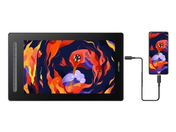 XPPen Artist 16 (Gen2), Koblet med ledninger (ikke trådløs), 5080 Ipi, 340,99 x 191,81 mm, USB, 1 cm, 0,6 mm