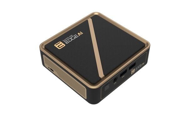 SAPPHIRE Edge AI - Barebone - mini-PC 1 x Ryzen AI 9 HX 370 / inntil 5.1 GHz - RAM 0 GB - Radeon 890M - Gigabit Ethernet, 2.5 Gigabit Ethernet - gy...