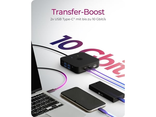 ICY BOX - Dockningsstation - USB-C - 3 x HDMI - 1GbE