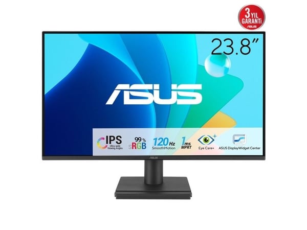 ASUS VA249HG - LED-skjerm - gaming - 24" - 1920 x 1080 Full HD (1080p) @ 120 Hz - IPS - 300 cd/m² - 1500:1 - 1 ms - HDMI, VGA - svart