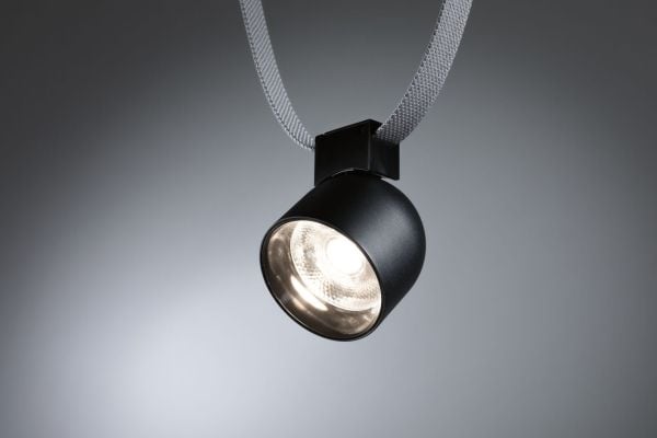 Paulmann Ronde, 1 ampuller, LED, 3000 K, 405 lm, IP20, Sort