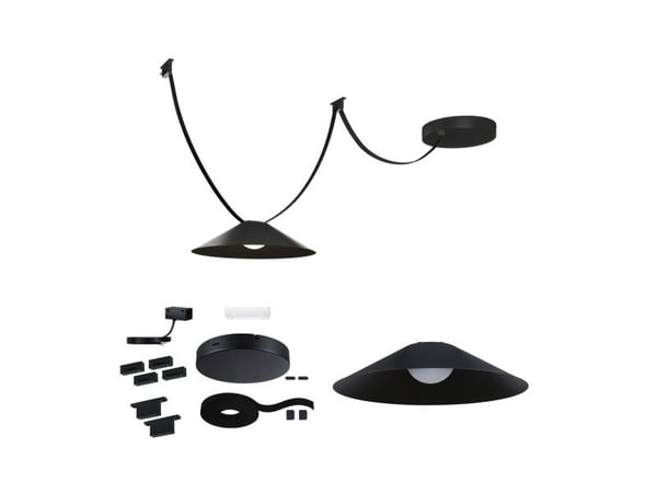Paulmann Starterset, 1 ampuller, LED, 3000 K, 560 lm, IP20, Sort