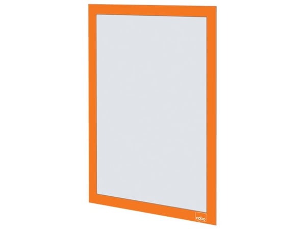 Nobo selvklebende magnetramme A4, oransje, A4, Oransje, Portrett/landskap, 235 mm, 5 mm, 325 mm