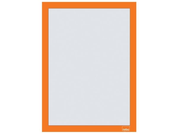 Nobo selvklebende magnetramme A4, oransje, A4, Oransje, Portrett/landskap, 235 mm, 5 mm, 325 mm