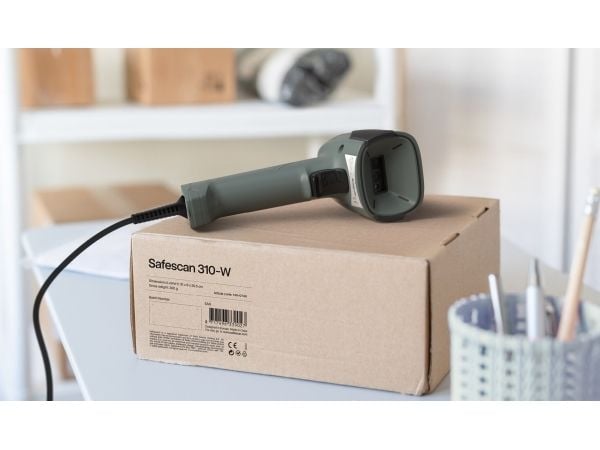 Safescan 310-W, Håndholdt strekkodeleser, 1D/2D, CMOS, Codabar, Code 39, Code 32, Interleaved 2 of 5, Code 93, Industrial 2 of 5, Matrix 2 of 5, Co...