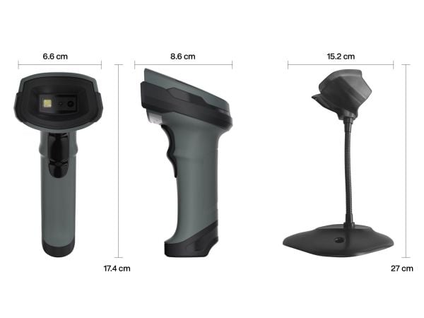 Safescan 330-W, Håndholdt strekkodeleser, 1D/2D, CMOS, Code 32, Code 39, Codabar, Interleaved 2 of 5, Code 93, Industrial 2 of 5, Matrix 2 of 5, Co...