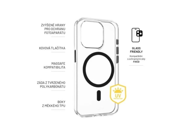 FIXED MagPurity - Baksidedeksel for mobiltelefon - MagSafe-samsvar - blank - for Apple iPhone 15 Pro Max