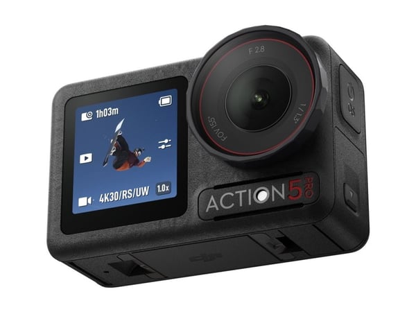 DJI Osmo Action 5 Pro - Standard Combo - actionkamera - 4K / 120 fps - flash 64 GB - Wi-Fi, Bluetooth - under vannet inntil 20 m