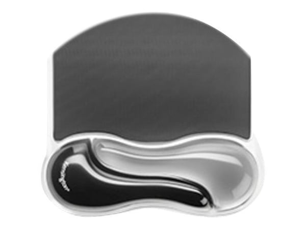 Kensington Duo Gel Mouse Wristrest Wave - Musematte med håndleddsstøtte - totonet grafitt