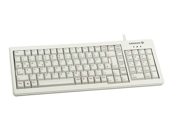 CHERRY XS Complete G84-5200 - Tastatur - PS/2, USB - Fransk - lysegrå