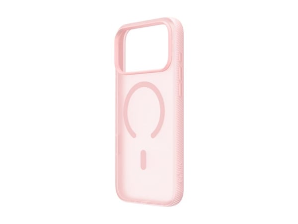 Belkin SheerForce Grip Series - Baksidedeksel for mobiltelefon - MagSafe-samsvar - laget av resirkulerte materialer - rosa - for Apple iPhone 17 Pro