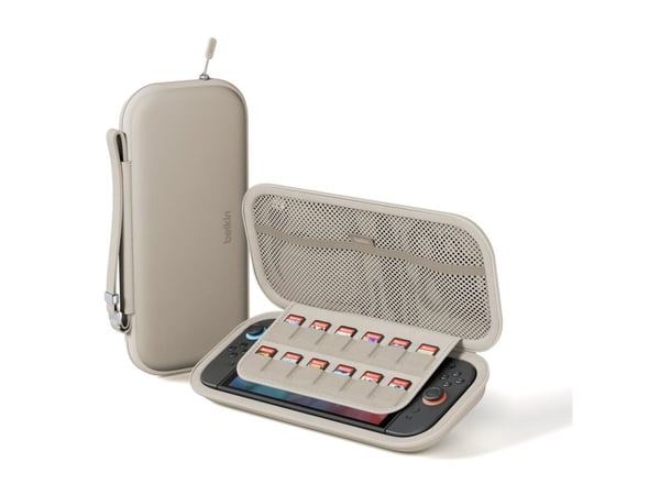 Belkin ENA002HQSA, Bæreveske, Nintendo Switch 2, Sand, Polyester, Fløyel, Ripebestandig, Støtbestandig, Fallbestandig, Ripebestandig, Vanntett, 20,...