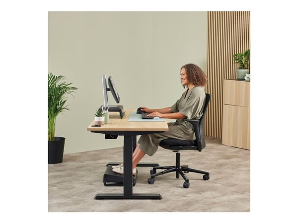 Fellowes Breyta - Vertikal mus - ergonomisk - medium - høyrehendt - optisk - 5 knapper - trådløs - Bluetooth, 2.4 GHz, USB-C - svart