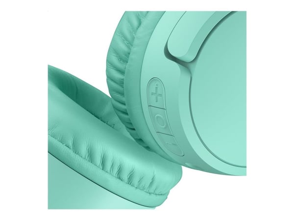 Belkin SoundForm Mini - Hodetelefoner med mikrofon - on-ear - Bluetooth - trådløs, kablet - 3,5 mm jakk - mynte