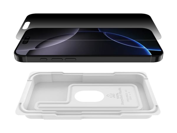 Belkin ScreenForce, Apple, iPhone 16 Pro, Antibakteerinen, Iskunkestävä, Naarmuuntumisenkestävä, 1 kpl