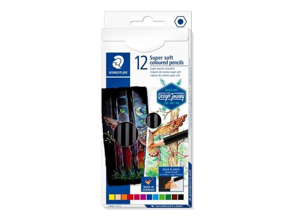 STAEDTLER 149C - Fargeblyant - super soft - assorterte farger (en pakke 12)