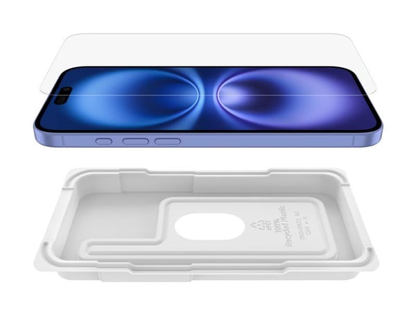 Belkin ScreenForce InvisiGlass - Skjermbeskyttelse for mobiltelefon - behandlet - glass - for Apple iPhone 14 Pro Max, 15 Plus, 16 Plus