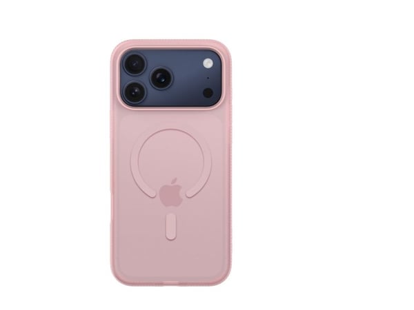 Belkin SheerForce Grip Series - Baksidedeksel for mobiltelefon - MagSafe-samsvar - laget av resirkulerte materialer - rosa - for Apple iPhone 17 Pr...