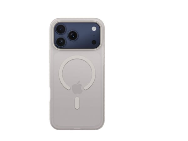 Belkin SheerForce Grip Series - Baksidedeksel for mobiltelefon - MagSafe-samsvar - laget av resirkulerte materialer - sand - for Apple iPhone 17 Pr...