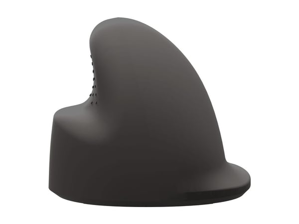 Fellowes Breyta - Vertikal mus - ergonomisk - medium - høyrehendt - optisk - 5 knapper - trådløs - Bluetooth, 2.4 GHz, USB-C - svart