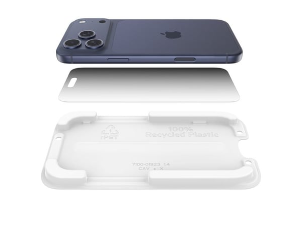 Belkin ScreenForce InvisiGlass, Apple, iPhone 17 Pro Max, Antibakteerinen, Pudotuksenkestävä, musta, Läpinäkyvä, 1 kpl