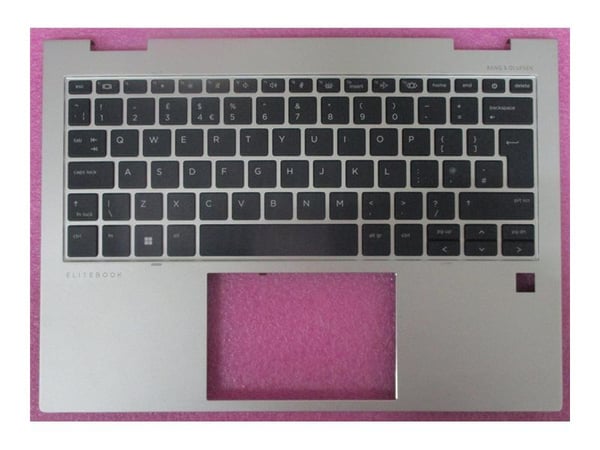 HP - Erstatningstastatur for bærbar PC - bakbelysning - Storbritannia - med toppdeksel - for EliteBook x360 830 G10 Notebook
