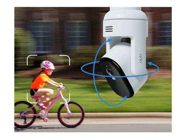 Arlo Essential 3 - Nettverksovervåkingskamera - PTZ - innendørs, utendørs - farge (Dag og natt) - 3 MP - 2304 x 1296 - lyd - trådløs - Wi-Fi