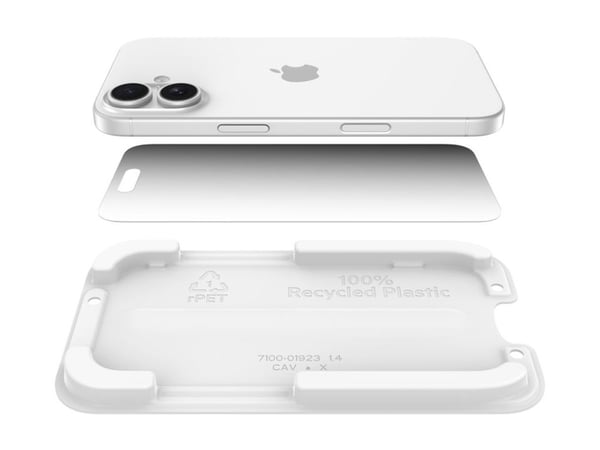 Belkin InvisiGlass - Matkapuhelimen näytönsuoja - lasi - yksityisyyssuodattimella - Apple iPhone 16 Pro:lle