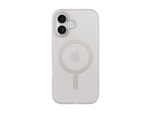 Belkin SheerForce Grip Series - Baksidedeksel for mobiltelefon - MagSafe-samsvar - laget av resirkulerte materialer - sand - for Apple iPhone 17