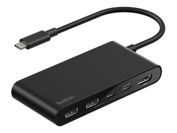Belkin CONNECT - Dokkingstasjon - for bærbar, smarttelefon, bærbar, skrivebord - USB-C - HDMI
