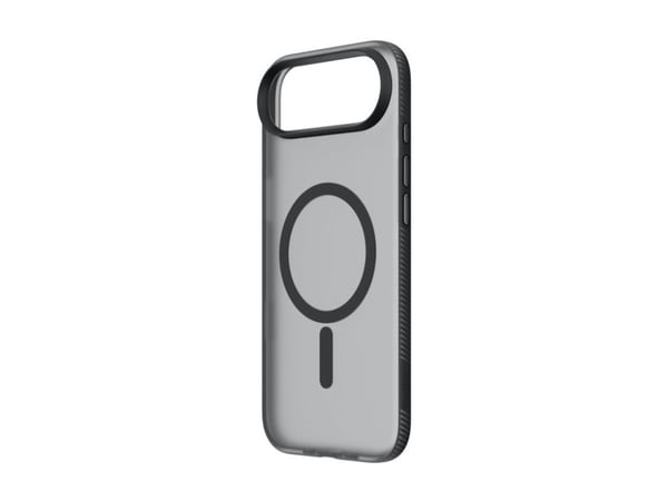 Belkin SheerForce Grip Series - Baksidesskydd för mobiltelefon - MagSafe-kompatibilitet - tillverkas av återvunna material - svart - för Apple iPho...