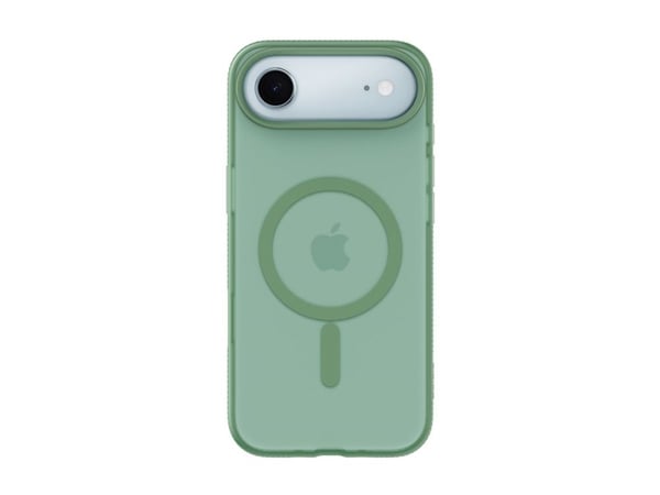 Belkin SheerForce Grip Series - Baksidedeksel for mobiltelefon - MagSafe-samsvar - laget av resirkulerte materialer - pistasiegrønn - for Apple iPh...