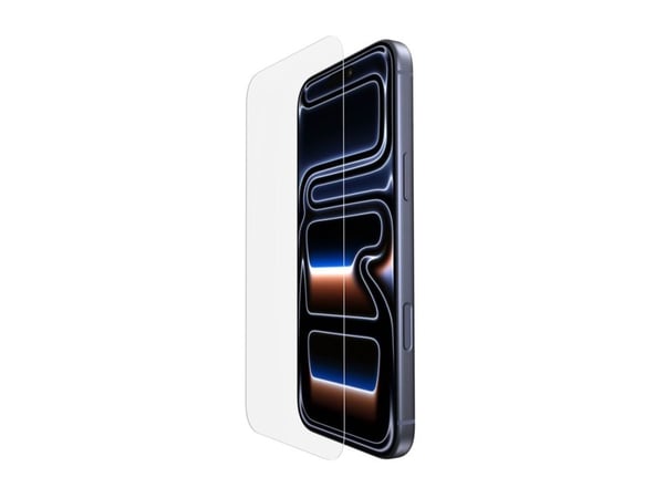 Belkin ScreenForce InvisiGlass - Skjermbeskyttelse for mobiltelefon - 2.5D - glass - blank - for Apple iPhone 17 Pro Max