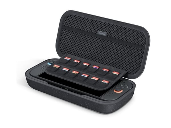 Belkin Gaming - Fodral för spelkonsol - polyester - träkol