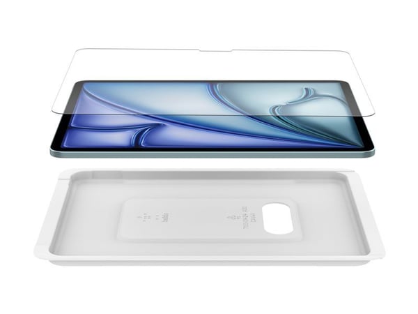 Belkin ScreenForce - Skjermbeskyttelse for nettbrett - 2.5D - glass - for Apple 11-inch iPad Air (M2, M3)