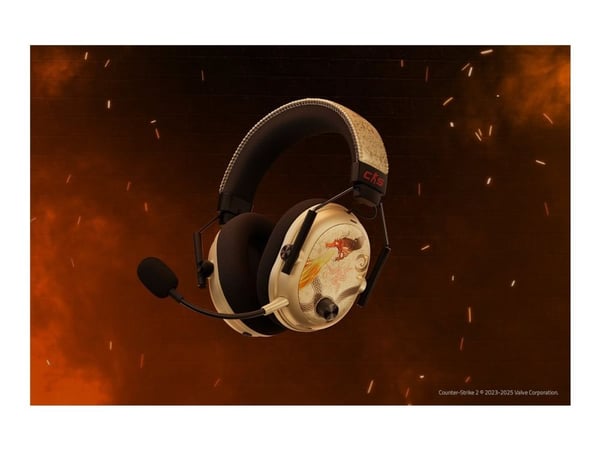 Razer BlackShark V3 Pro - Counter Strike 2 Edition - hodesett - 7.1.4 kanal - full størrelse - Bluetooth / 2,4 GHz radiofrekvens - trådløs, kablet ...
