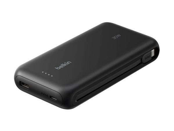 Belkin Gaming - Strømbank - 20000 mAh - 30 watt - Fast Charge, PD - 3 utgangskontakter (USB, 2 x USB-C)