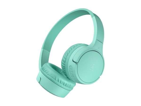 Belkin SoundForm Mini - Hodetelefoner med mikrofon - on-ear - Bluetooth - trådløs, kablet - 3,5 mm jakk - mynte