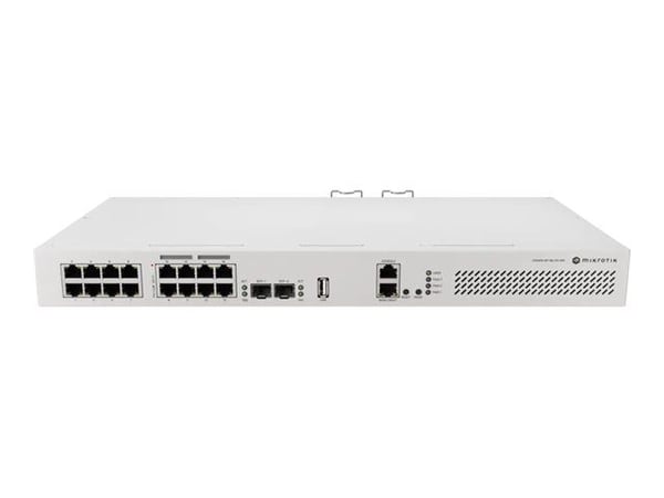 Mikrotik CRS418-8P-8G-2S+RM Cloud Router/Sw, L2/L3, Gigabit Ethernet (10/100/1000), Strøm over Ethernet (PoE), Stativ-montering, 1U