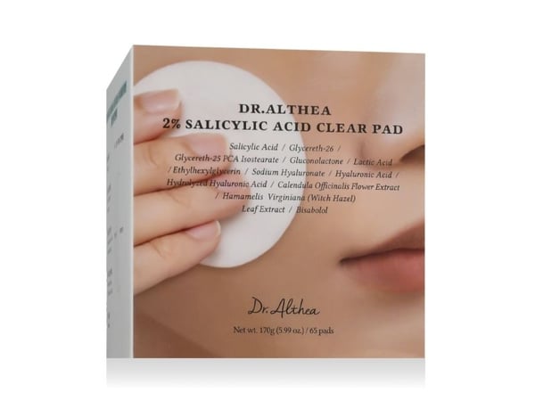 DR. ALTHEA_2% salisylsyre Clear Pad toning ansiktspads med salisylsyre 60 stk