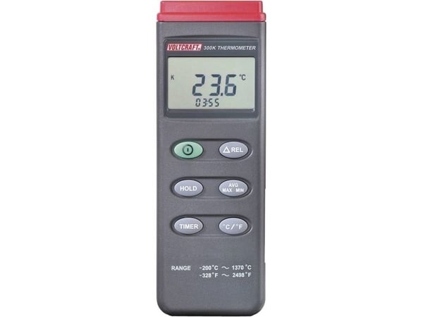 VOLTCRAFT K201 temperaturmålingsutstyr kalibrert (ISO) -200 til +1370 °C, sensortype K
