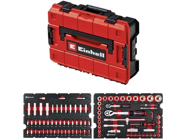 Einhell E-Case 92 deler verktøy-koffert verksted (370514) - Innhold, Cr-V stål (370514)