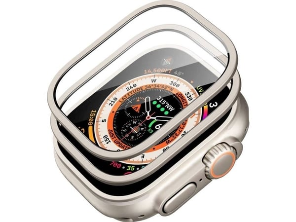 ESR Armorite skjermbeskyttelsesglass til Apple Watch Ultra (49 mm), Watch Ultra 2 (49 mm), Watch Ultra 3 (49 mm) 2 stk anti-fingeravtrykk 1F0010802