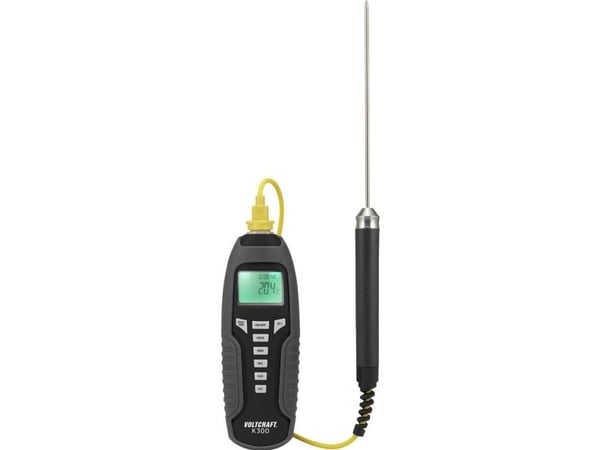 VOLTCRAFT K300 temperaturmålingsutstyr, kalibrert (ISO), -200 til 1370 °C, sensortype K