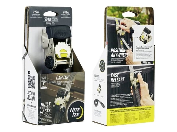 NITE Ize NI-CJRS12-09-R8 stropp (L x B) 3,7 m x 2,5 cm med skralle