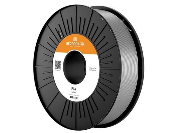 BEDROCK 3D PLA-0021b450 PLA sølv 2,85 mm 4.500 g