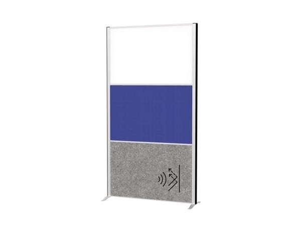 MAUL 9651695, Skillebrett, 1000 x 1820 mm, Felt, Aluminium, Grå, 1000 mm