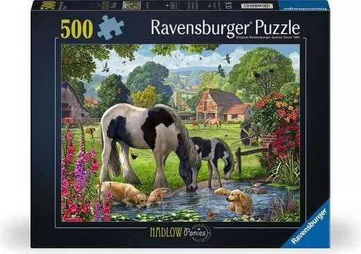 Dėlionė Ravensburger - Pussel 500 Hadlow-ponnyer