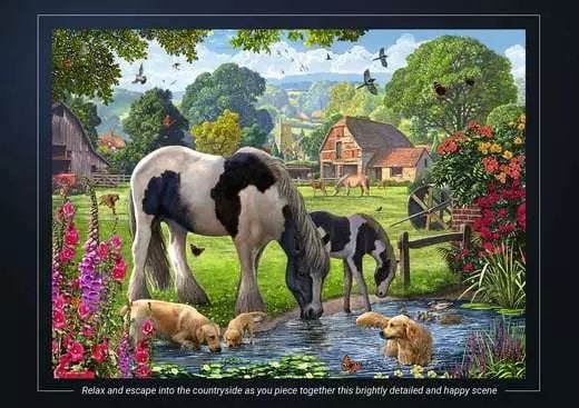 Dėlionė Ravensburger - Pussel 500 Hadlow-ponnyer
