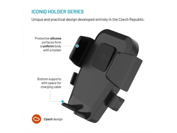 FIXED FIXICQ-V-BK, Mobiltelefon/smarttelefon, Passiv holder, Sykkel, Svart